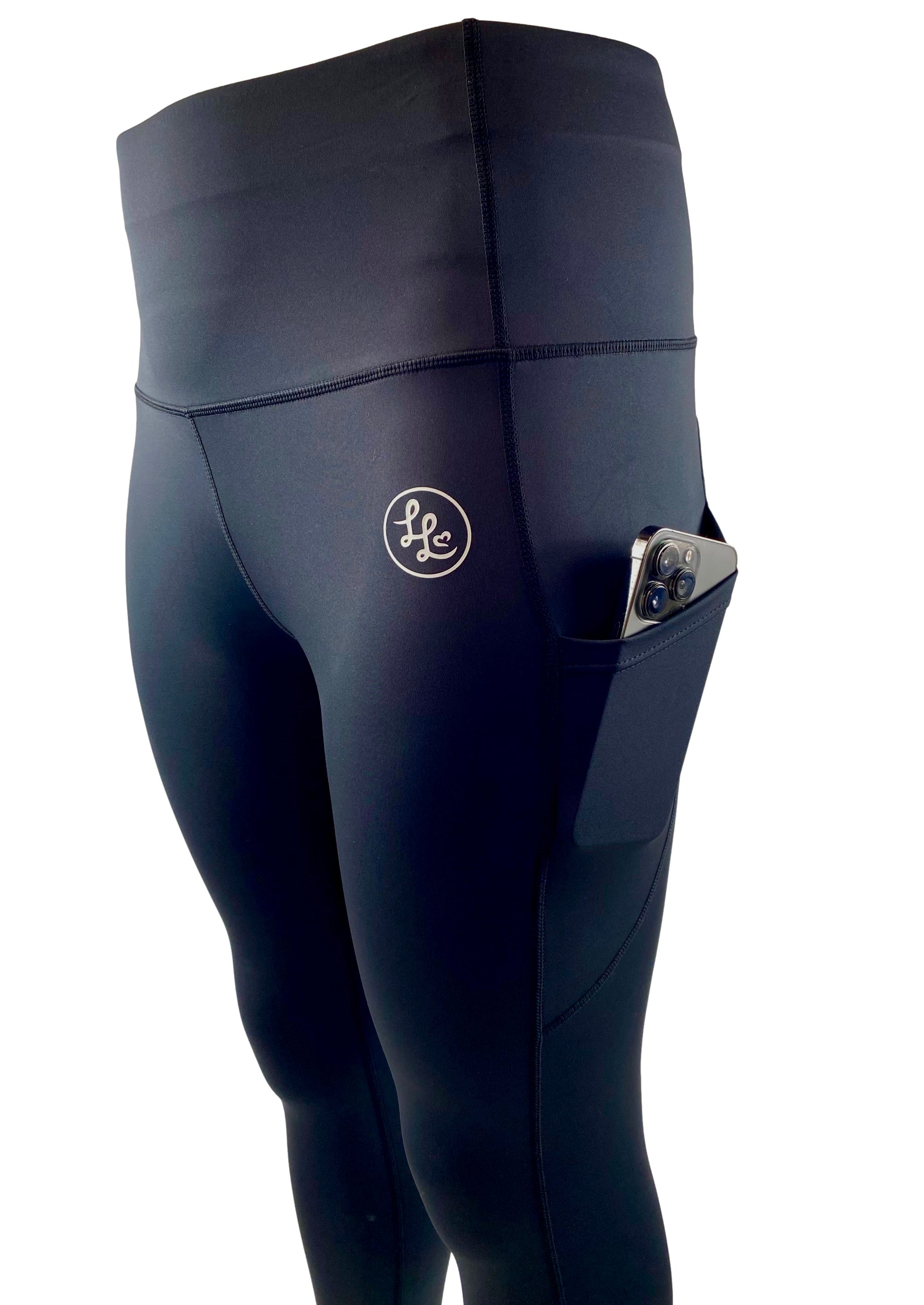 Active Leggings Lucy Locket Loves Casual Leggings Plain Black