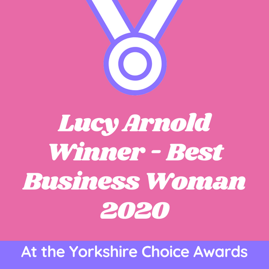 Lucy Wins Business Woman of The Year 2020 at the Yorkshire Choice Awards
