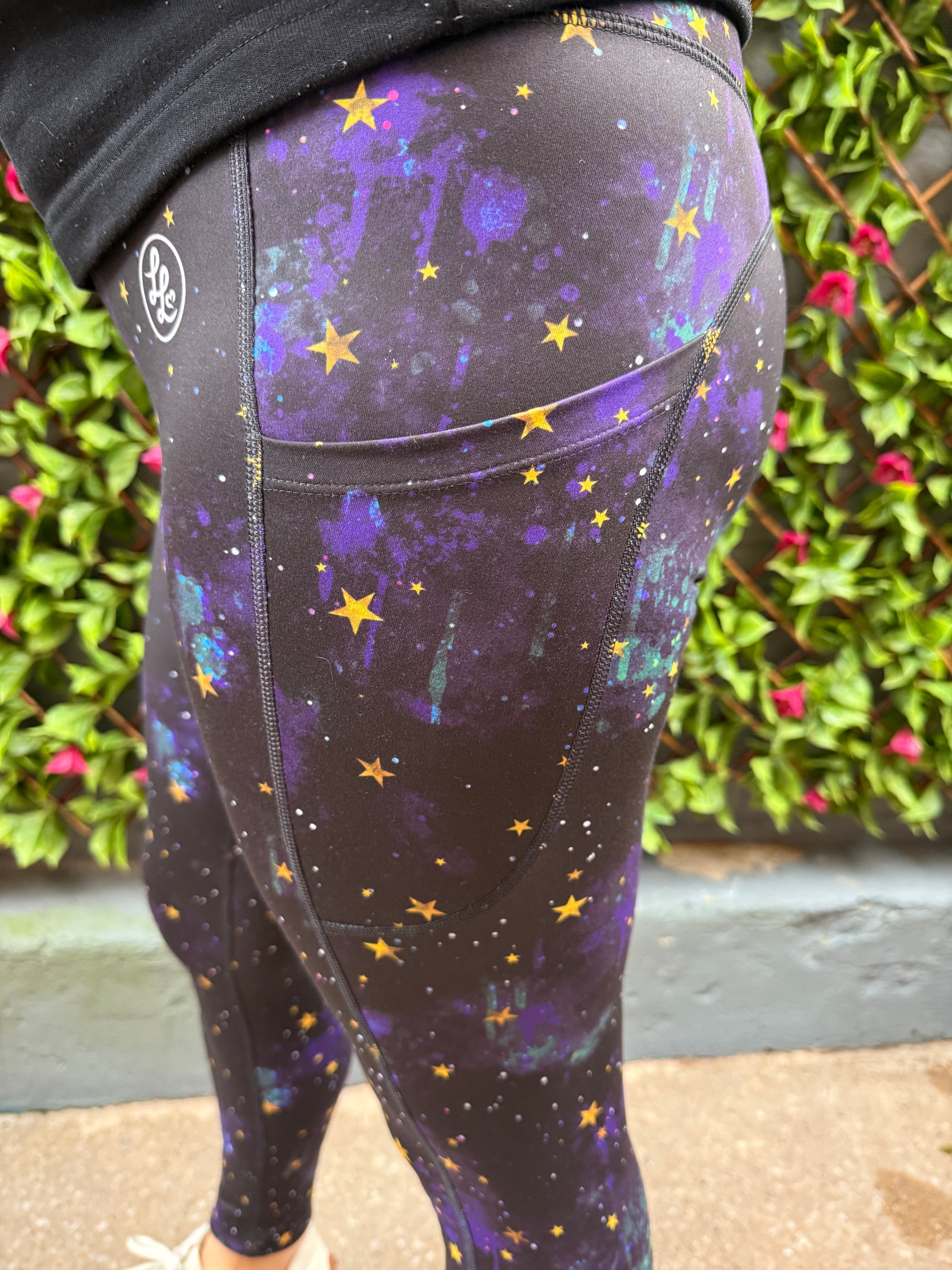 Nebula Tide Side Pocket Recycled Leggings (Made in the UK)