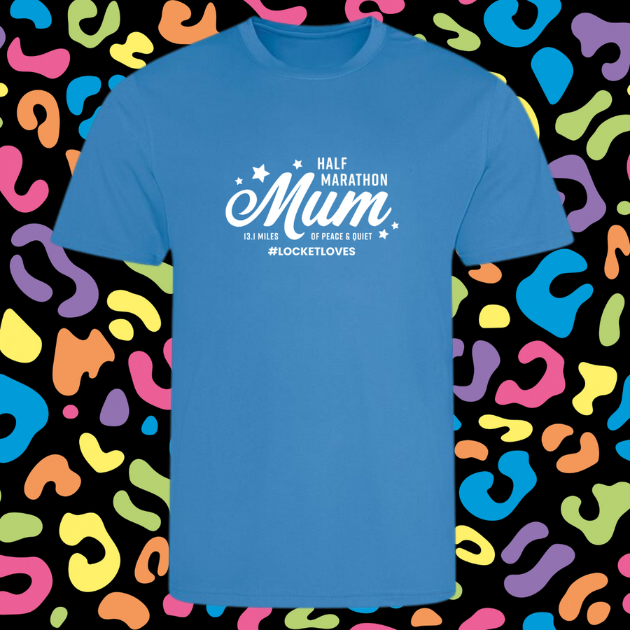 Half Marathon Mum - 13.1 Miles of Peace & Quiet - Technical T-Shirt (Various colours)