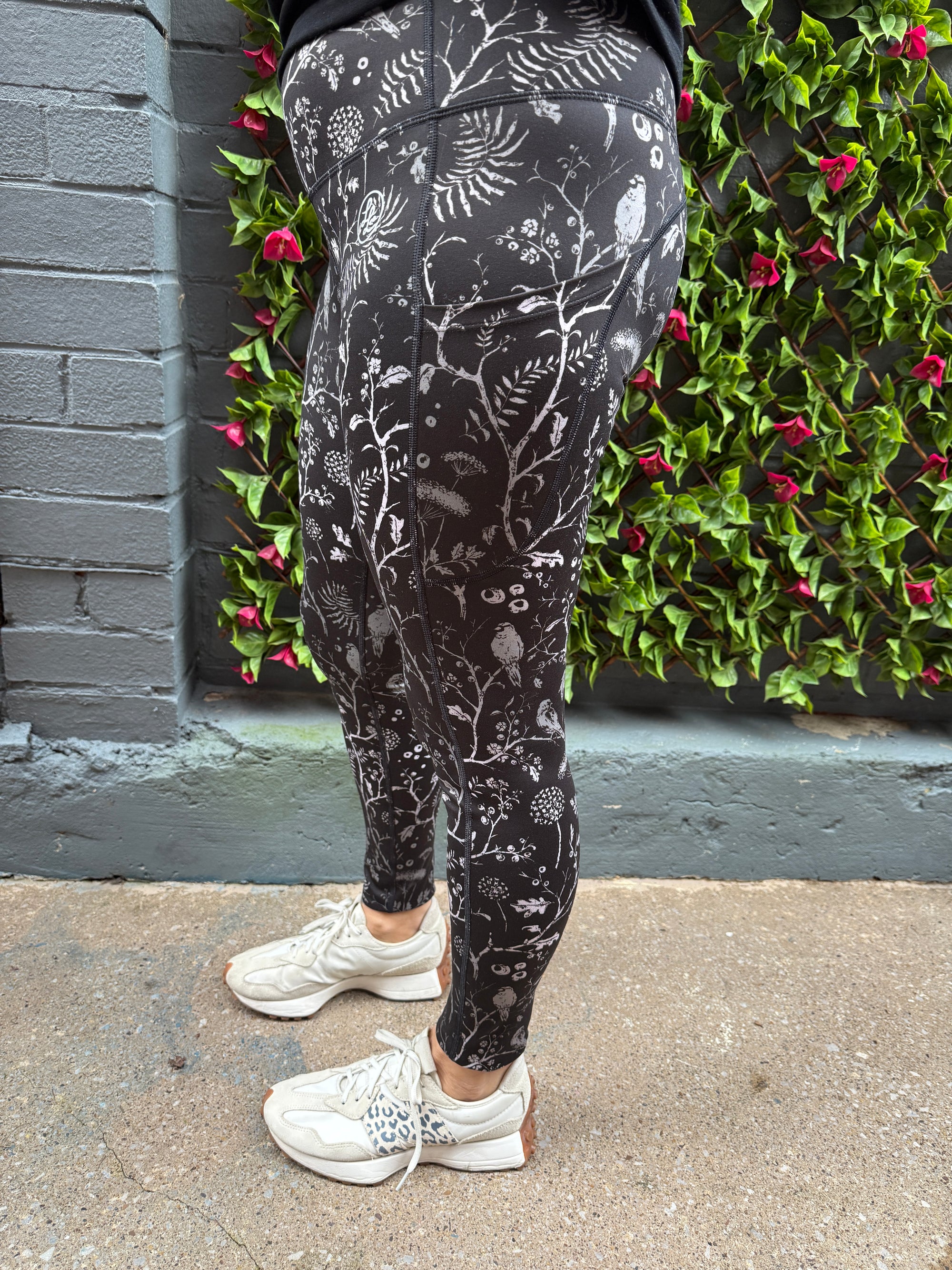 Wildflower Whisper Side Pocket Recycled Leggings (Made in the UK)