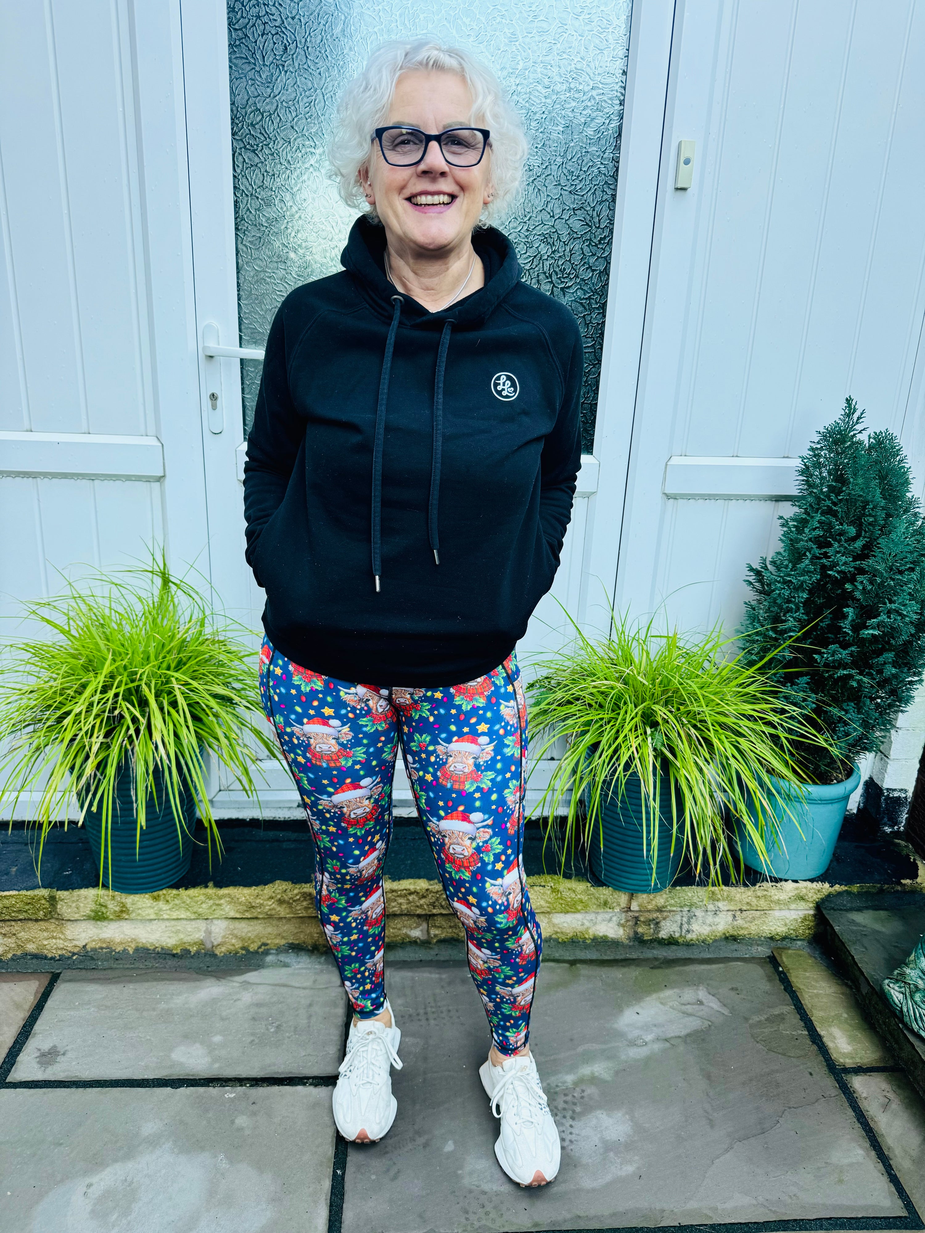 Festive Cattle Side Pocket ACTIVE Leggings