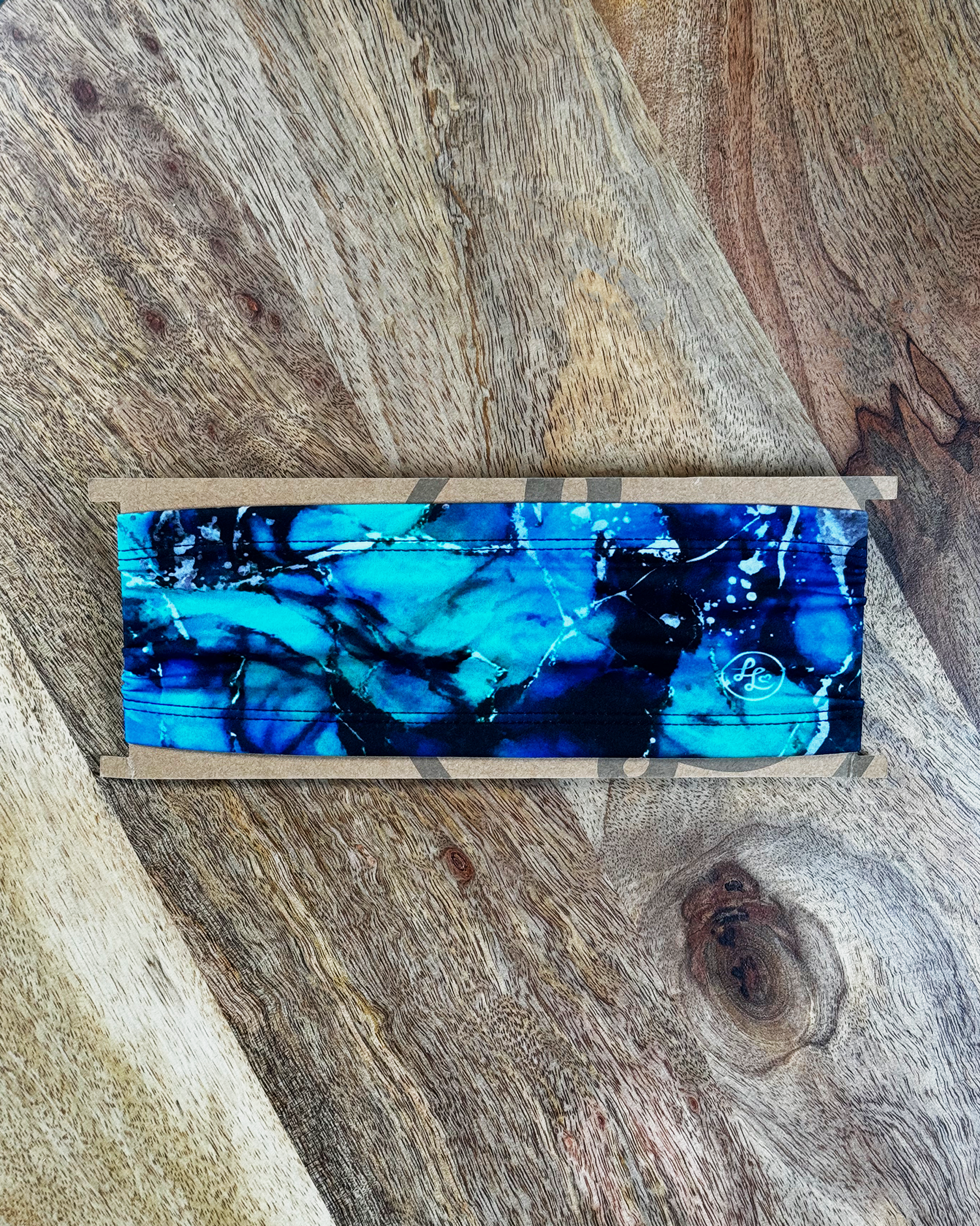 Silver Aqua Headband