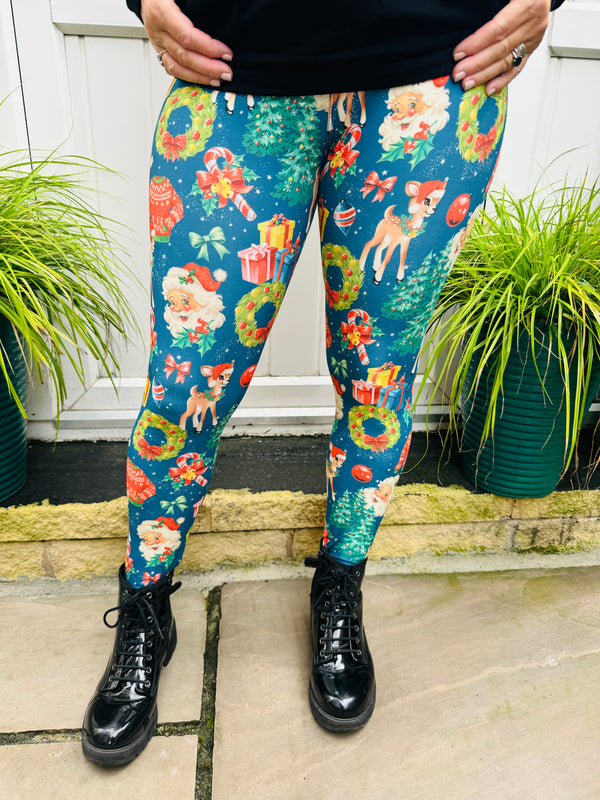 Vintage Christmas CASUAL Leggings