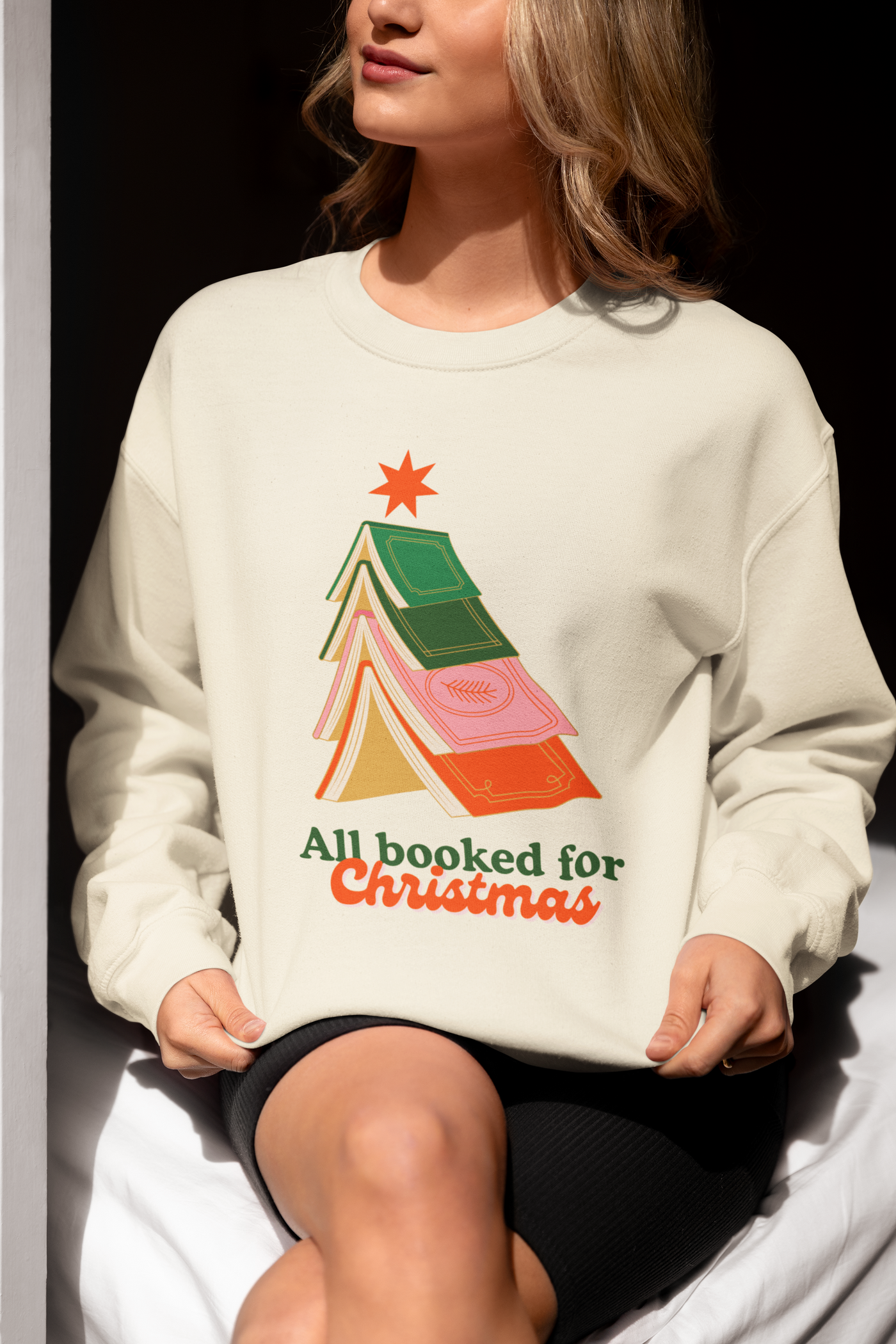 All Booked for Christmas Sweatshirt