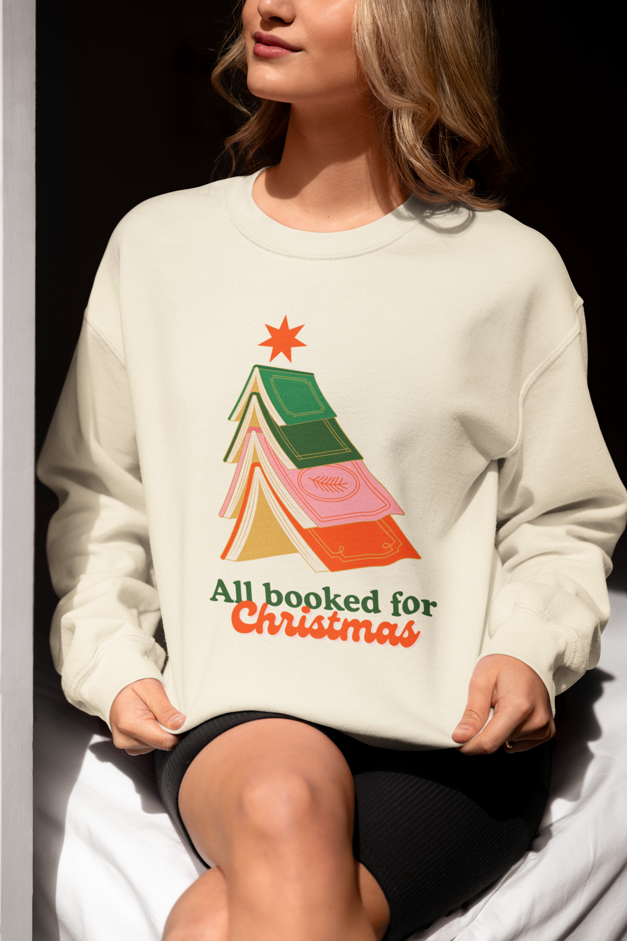 All Booked for Christmas Sweatshirt