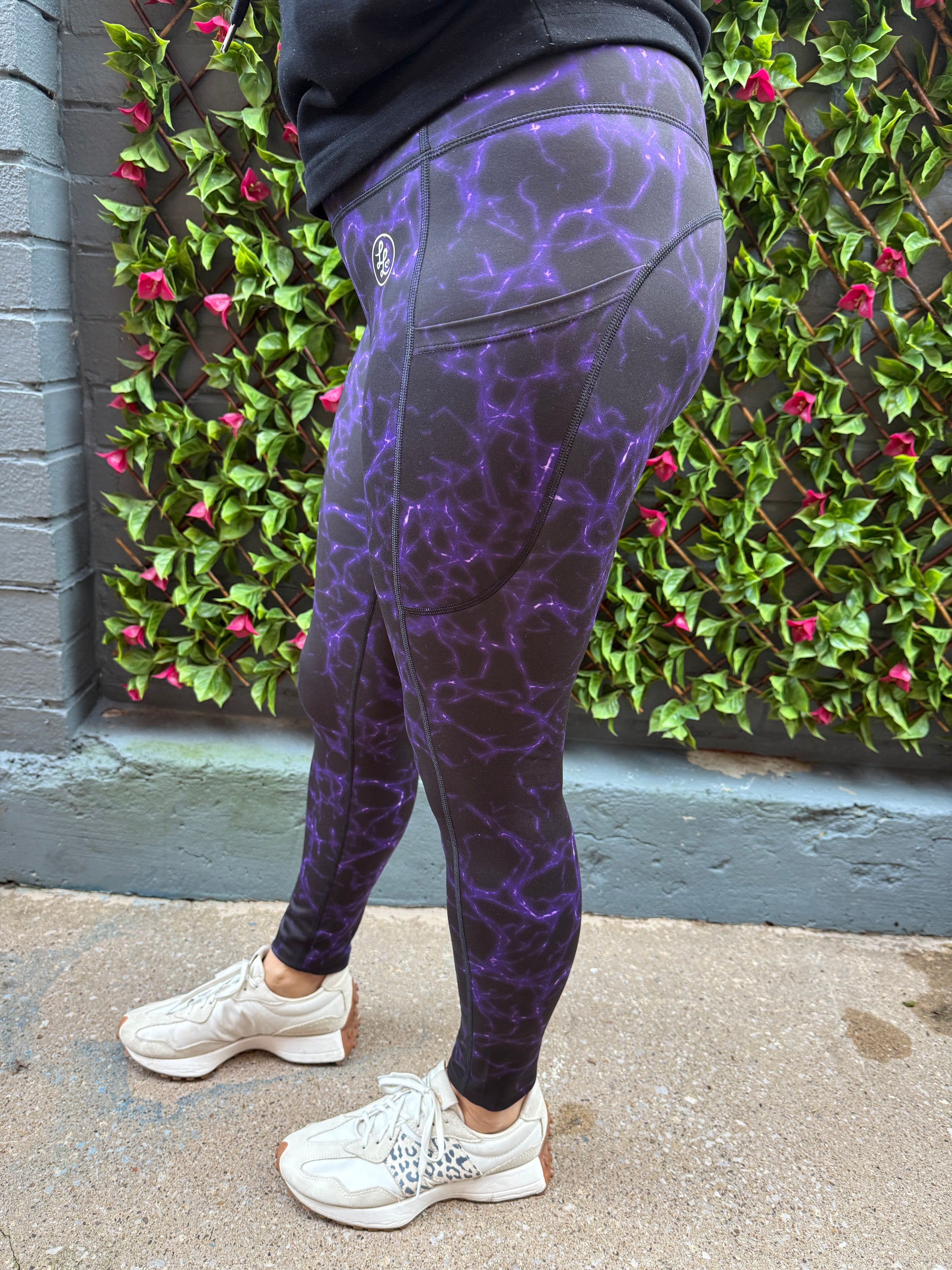 Voltage Vortex Side Pocket Recycled Leggings (Made in the UK)