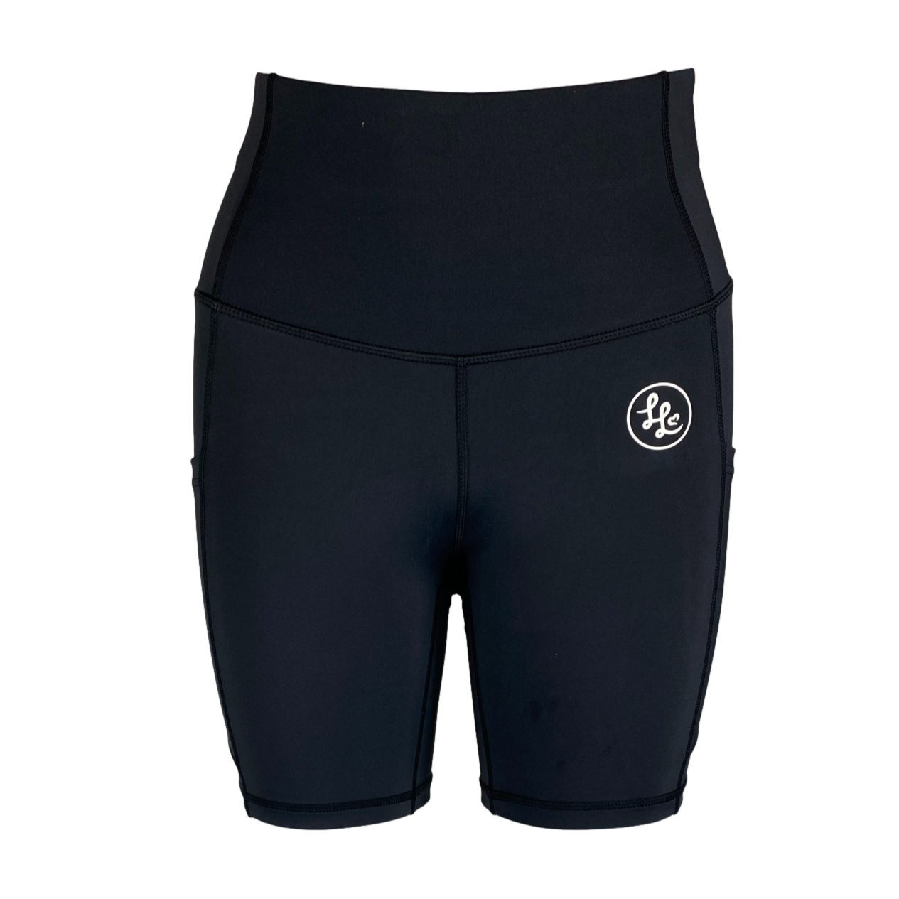 Plain Black ACTIVE Side Pocket Shorter Shorts
