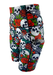 Skulls and Roses ACTIVE Side Pocket Shorts