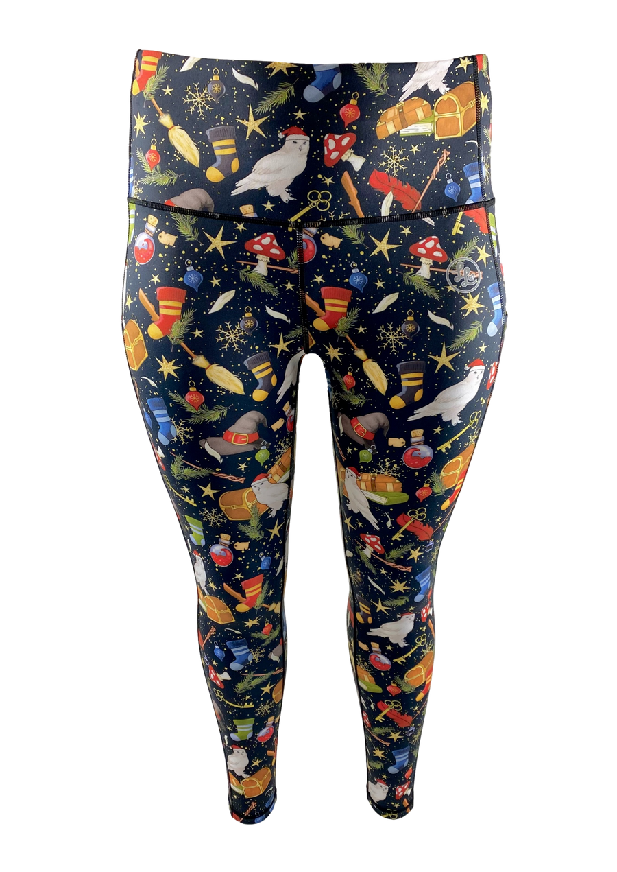 A Wizard's Christmas Tale Side Pocket ACTIVE Leggings