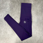Purple Maternity Side Pocket ACTIVE Leggings