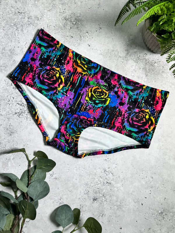 Graffiti Rose Full Style Style Knickers