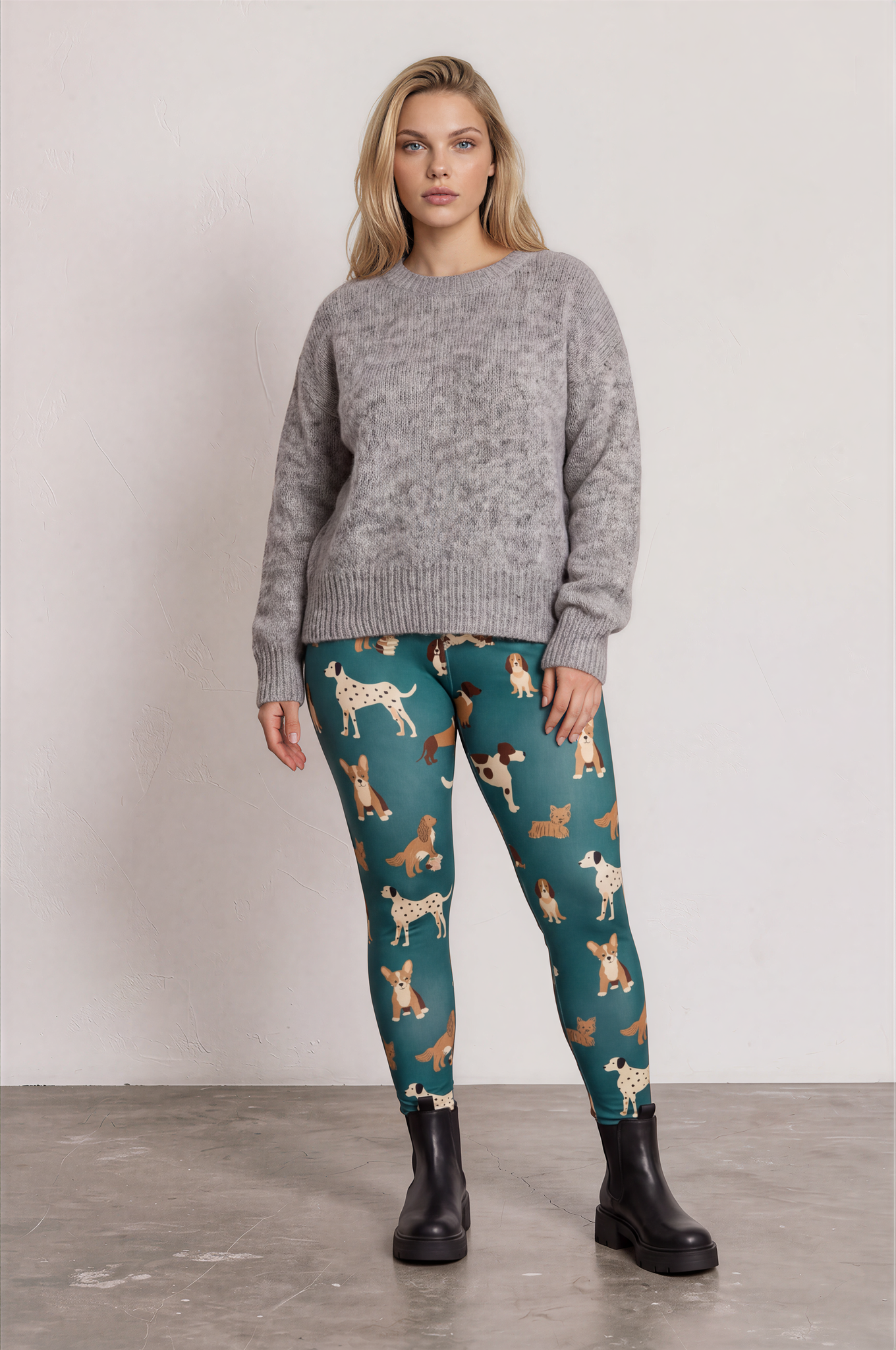 Playful Pups Casual Leggings