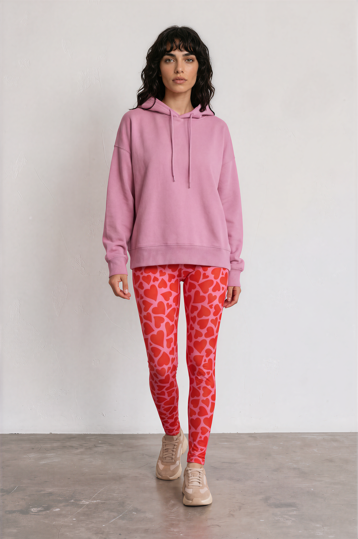 Cupid's Confetti Casual Leggings