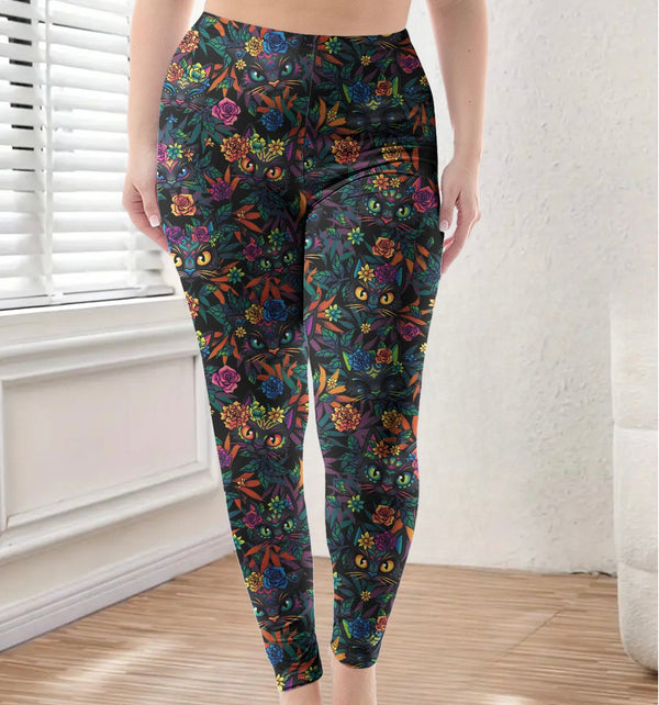 Flowering Feline CASUAL Leggings