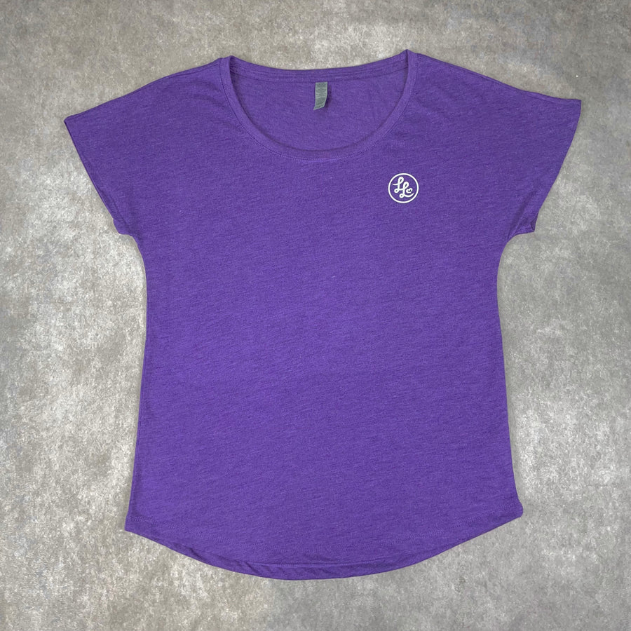 Purple Marl Slouch T-Shirt
