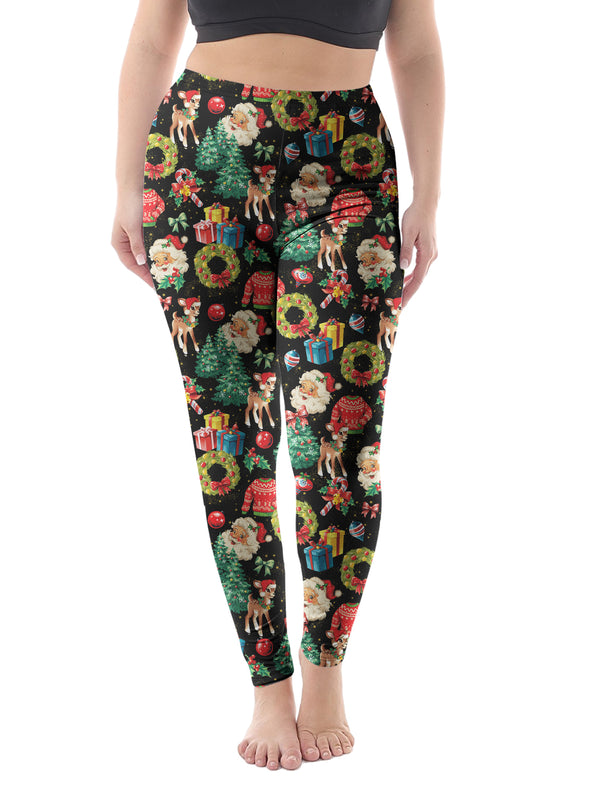 Retro Yule CASUAL Leggings