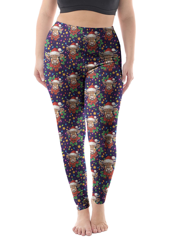 Festive Cattle CASUAL Leggings