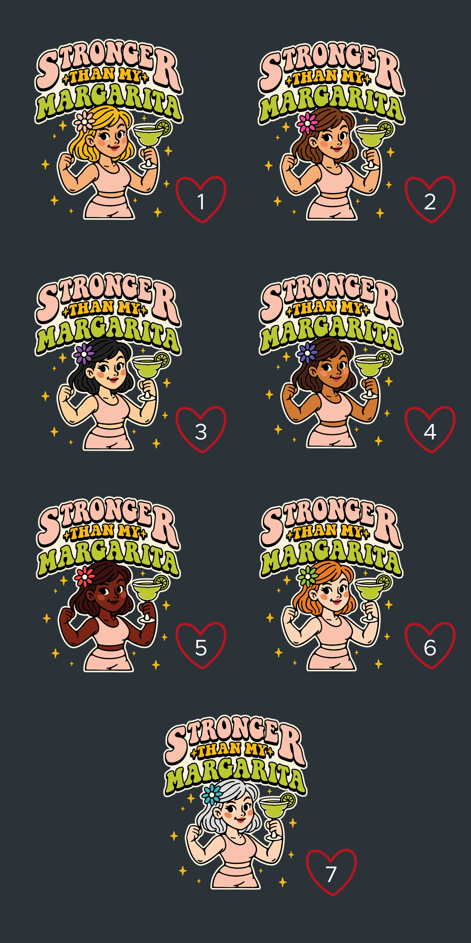 Stronger Than My Margarita Active T-Shirt