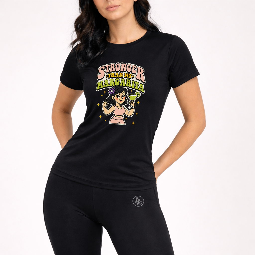 Stronger Than My Margarita Active T-Shirt