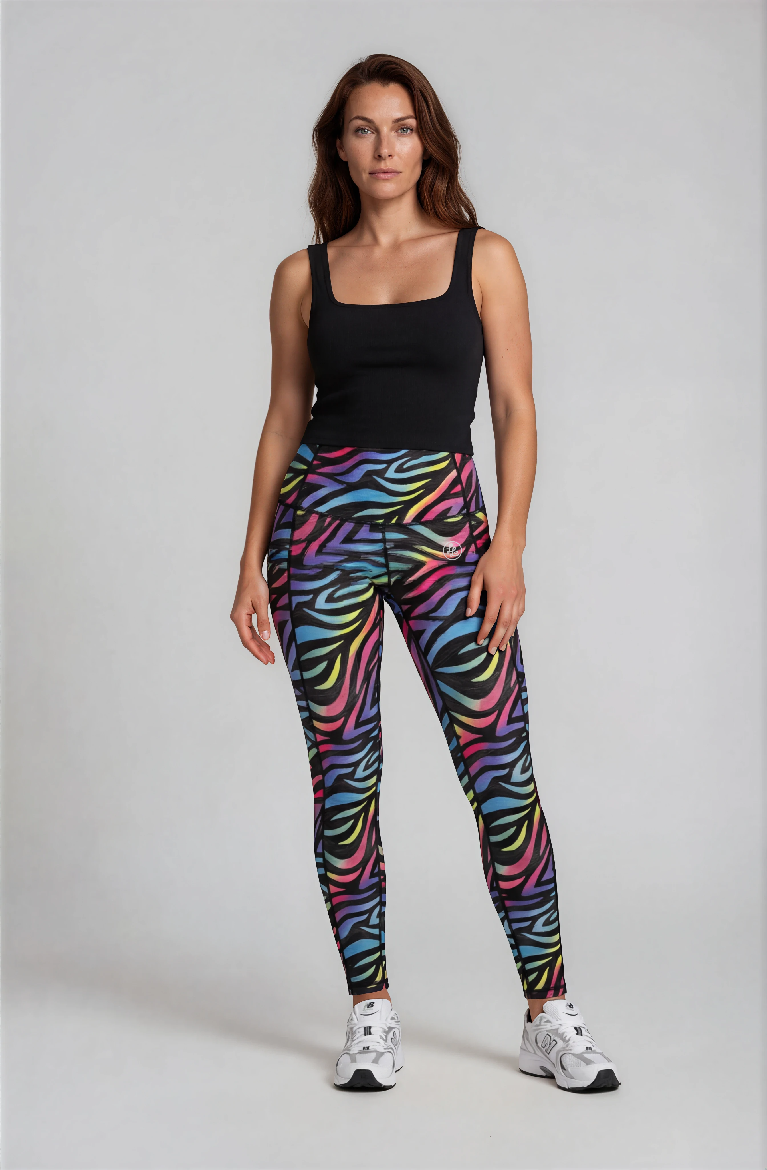 Zebra Zest Side Pocket ACTIVE Leggings