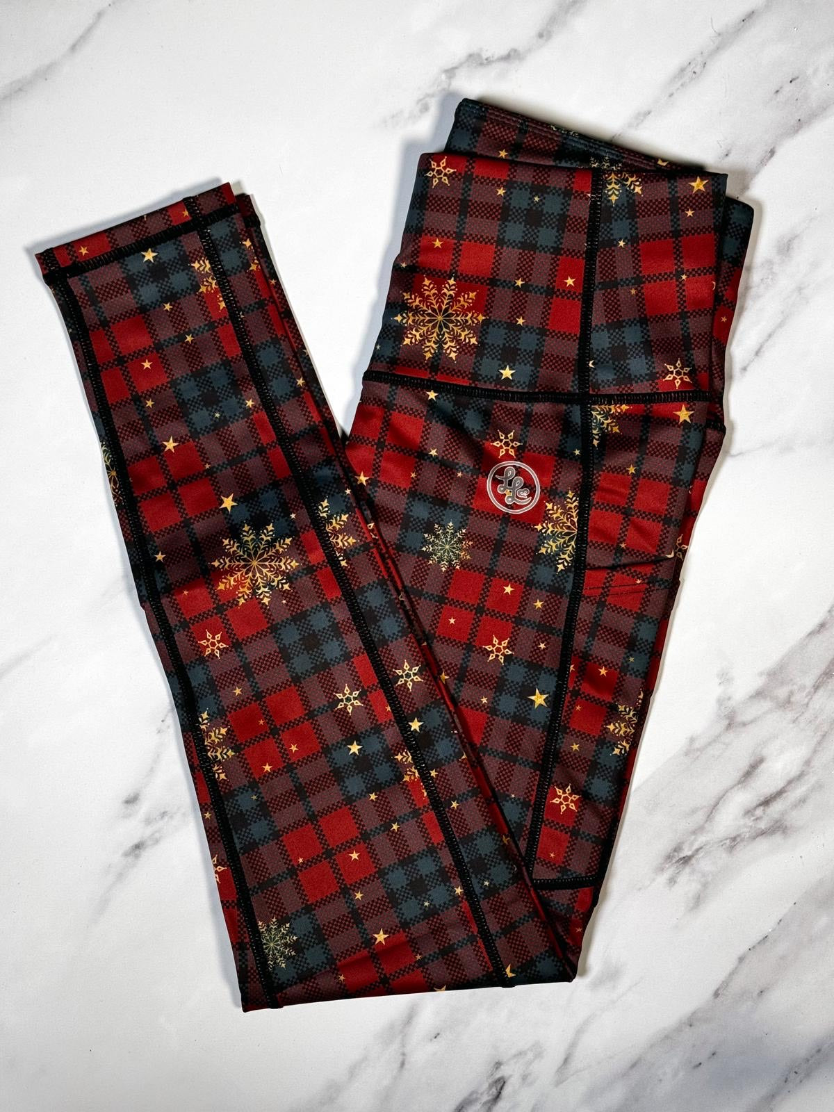 Yuletide Check Side Pocket ACTIVE Leggings