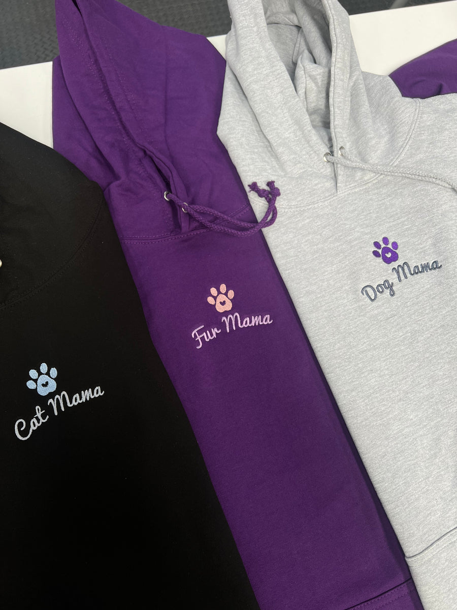Cat Mama Adult Hoodie (Various Colours)