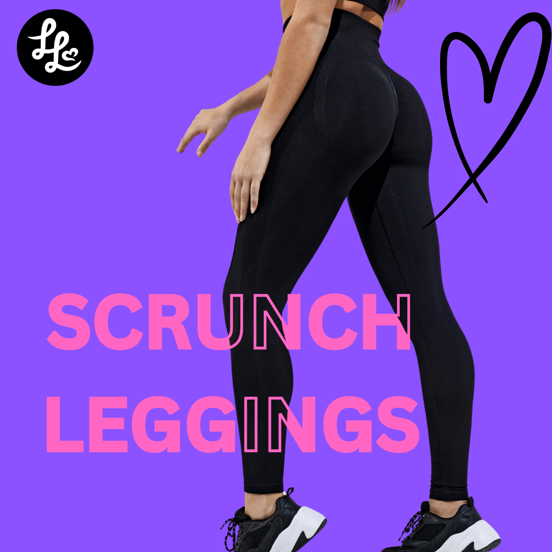 Black Recycled Scrunch Leggings