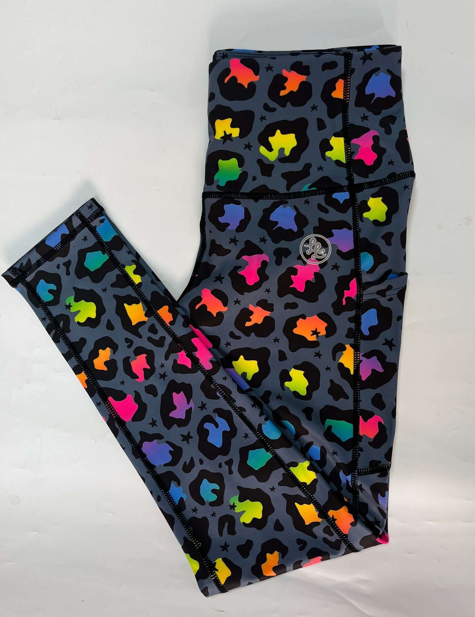 Rainbow Leopard Side Pocket ACTIVEWEAR