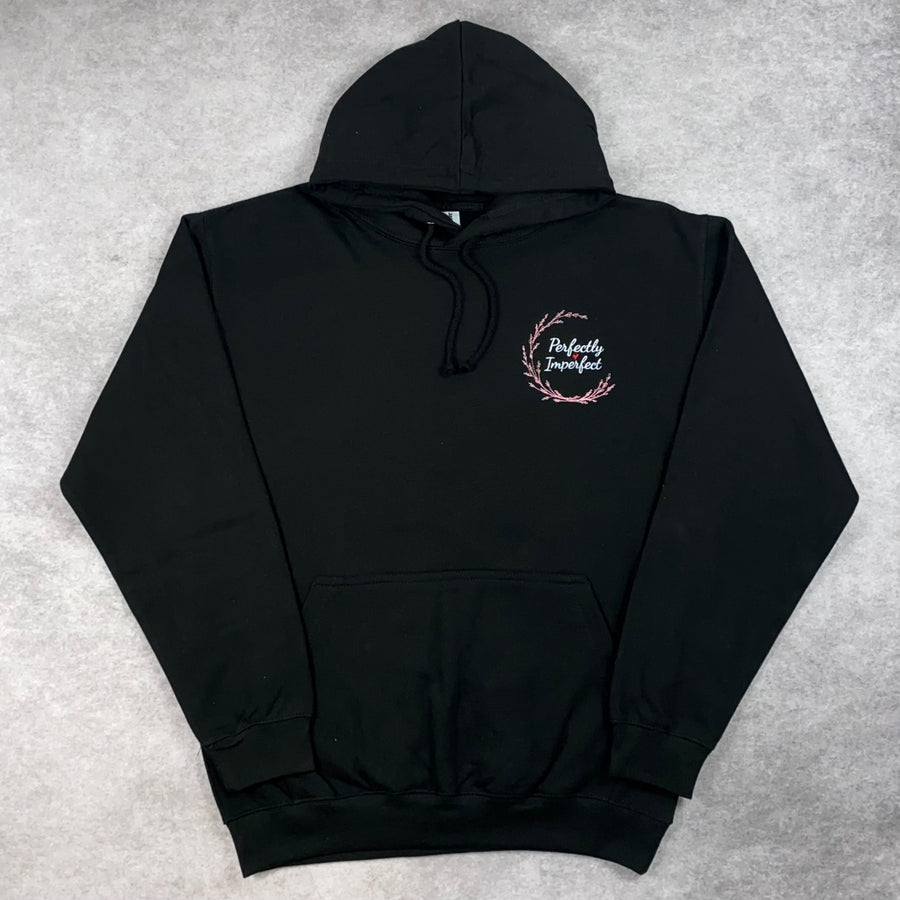 Black Perfect Embroidered Hoodie