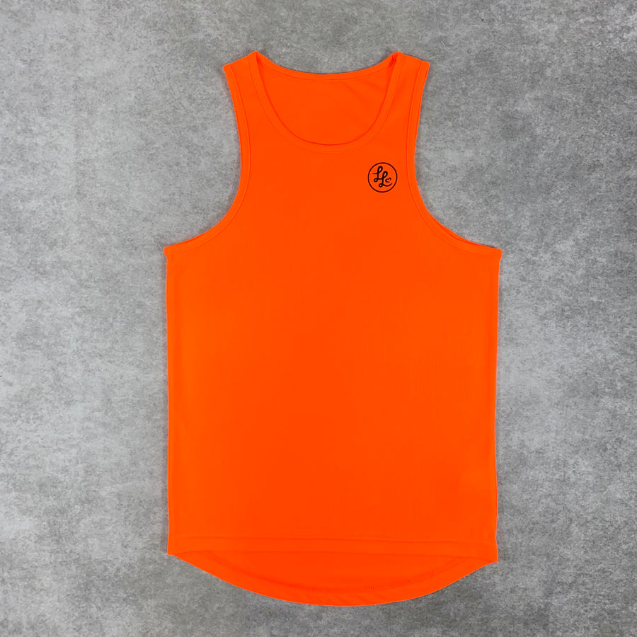 Neon Orange Long Tech Vest
