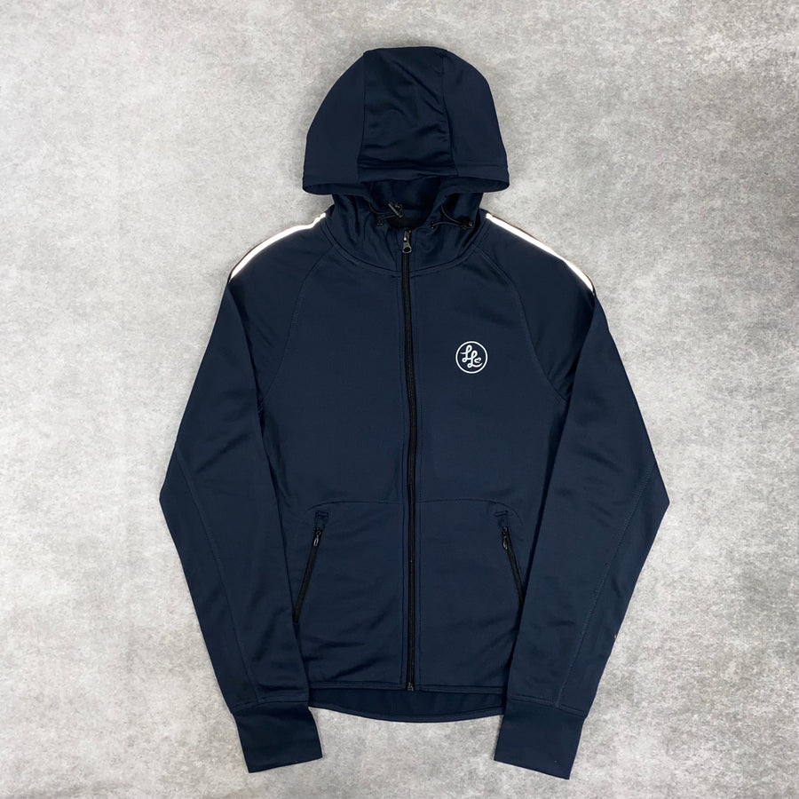 Navy Zipped Hoodie (Reflective Detail)