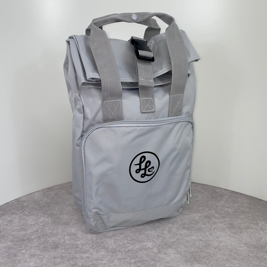 Grey Recycled Mini Backpack