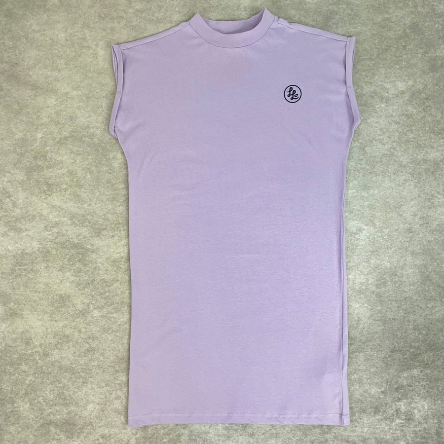 Lilac High Neck T-Shirt Dress