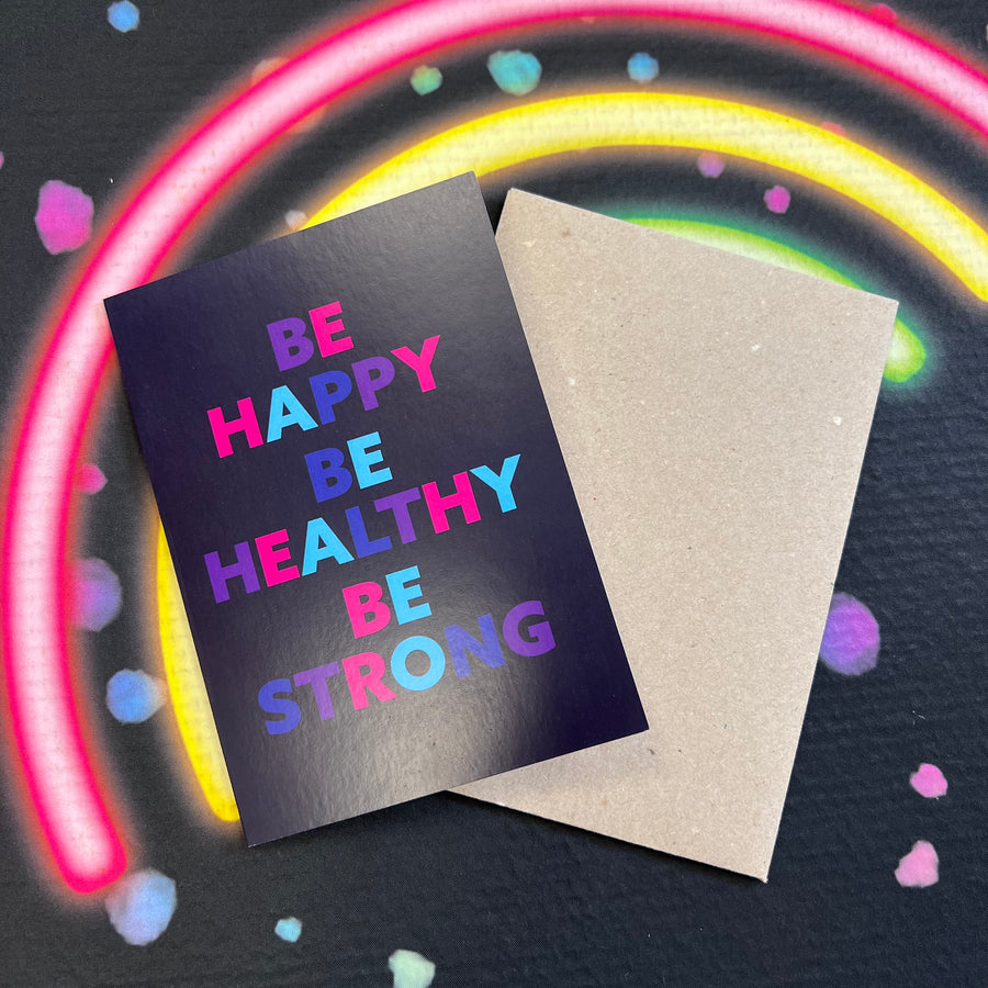 Happy, Healthy, Strong Card
